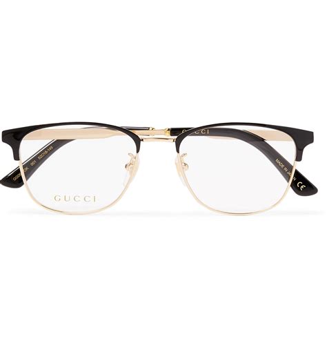 gucci black and gold glasses